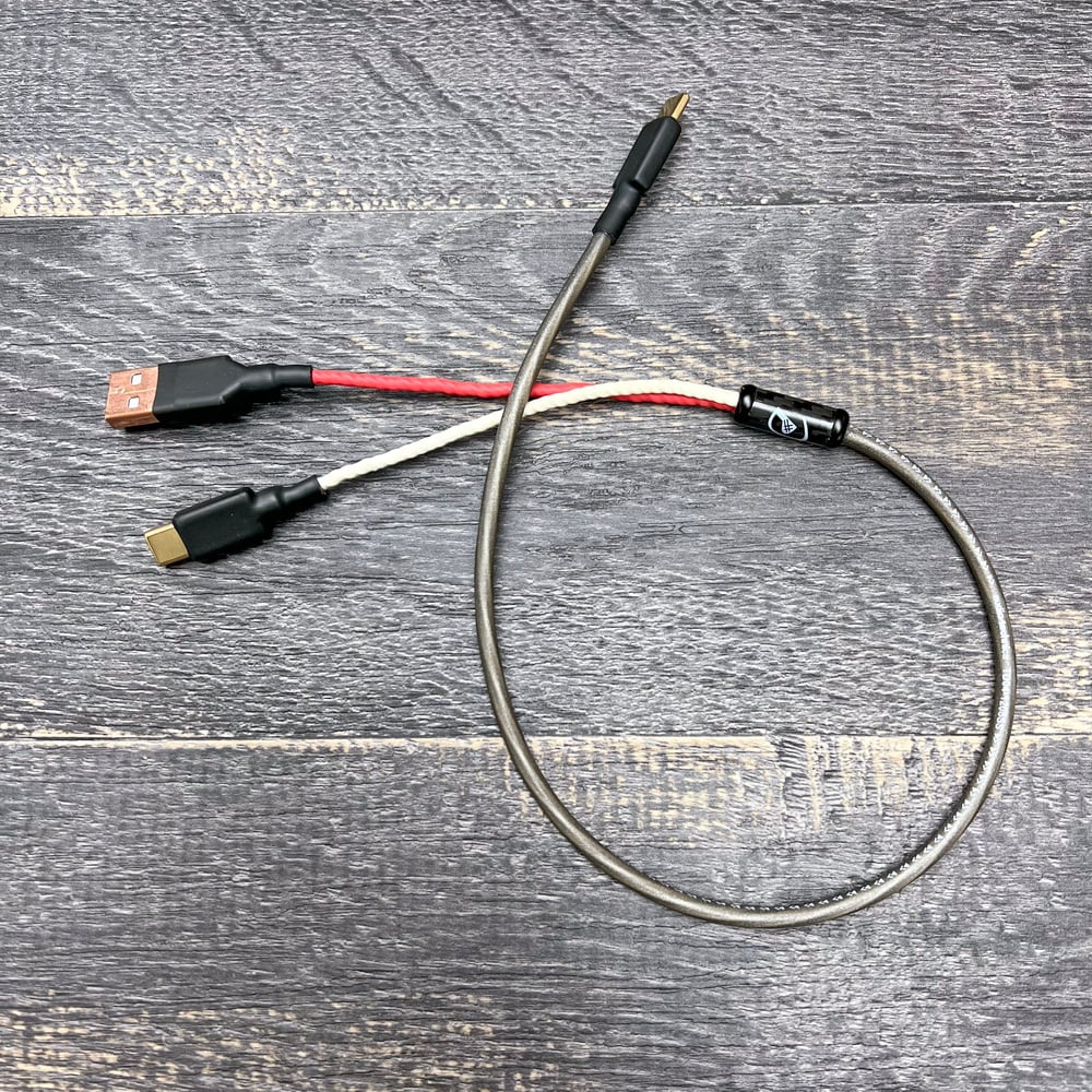 大力揚 Power Praise DL074 日本鐵三角 DAWN 破曉 6N單晶銅鍍銀 小尾巴獨立供電線 雙TYPE C OTG USB DAC 線