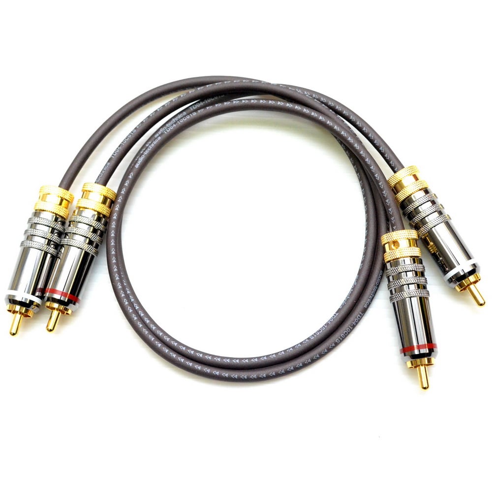 大力揚 Power Praise x 日本鐵三角 CAB130 Venus 維納斯 6N無氧銅鍍銀混編 RCA 立體訊號線