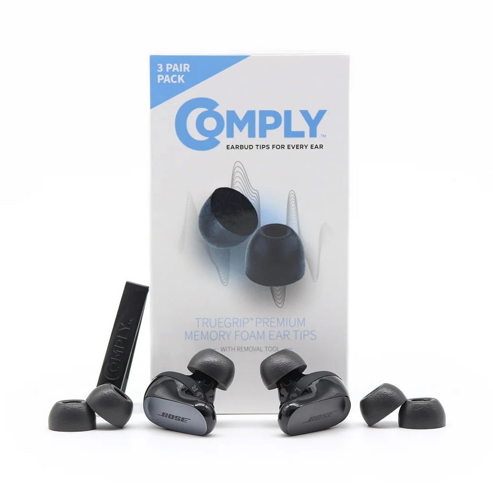 Comply TrueGrip for BOSE 記憶海綿替換耳塞｜一對二入・QuietComfort／QC II／Ultra 1、2 適用｜柔軟貼合，讓日常聆聽自在一些 🎧