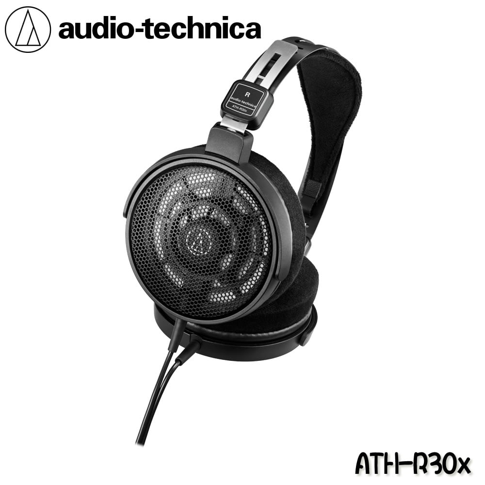 Audio-technica 日本鐵三角 ATH-R30x 開放式 監聽 耳罩式 耳機 在家音樂製作首選，純淨自然音場體驗
