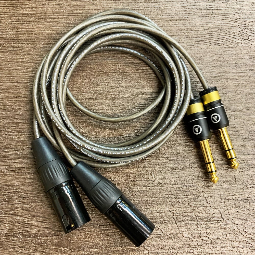 志達電子 破曉Dawn系列 CAB175 6N OFC鍍銀混編 6.3mm TRS - XLR 3PIN 公 平衡升級線