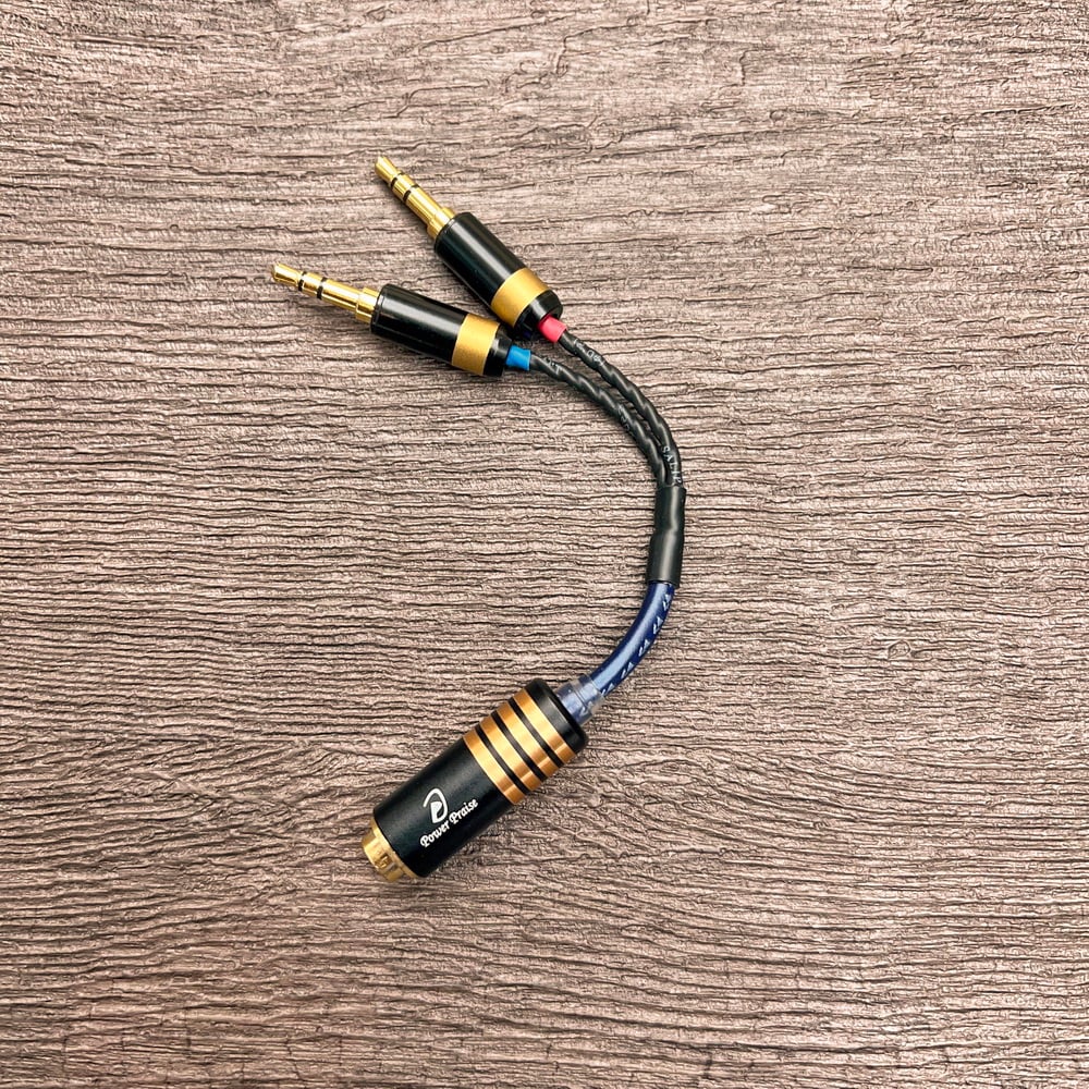 大力揚 Power Praise x 日本鐵三角 CAB165 Mojo / PHA-3 專用轉接線 雙3.5mm立體 轉 4.4mm平衡母座 線身