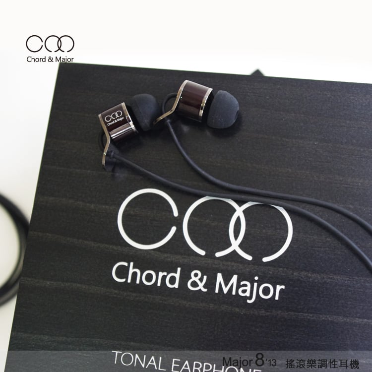 台灣 Chord & Major Major8’13 搖滾樂調性耳道式耳機 高頻穿透取向