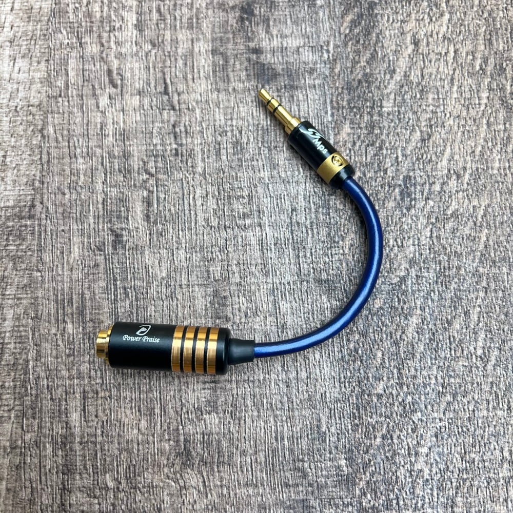 大力揚 Power Praise CAB138 日本鐵三角 TD04-0501 3.5mm立體公 轉 4.4mm母座 轉接線