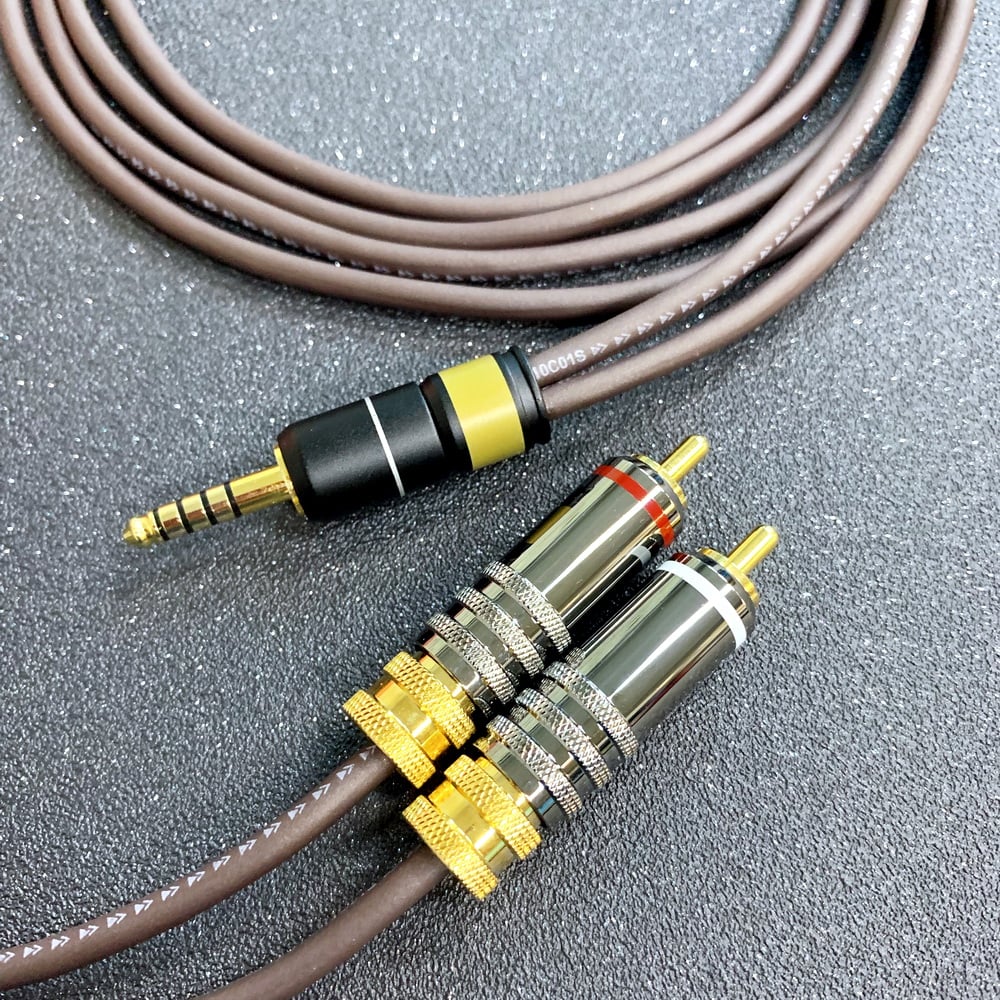 大力揚 Power Praise x 日本鐵三角 CAB152 Venus 維納斯 6N 無氧銅鍍銀混編 4.4mm 轉 RCA 立體訊號線