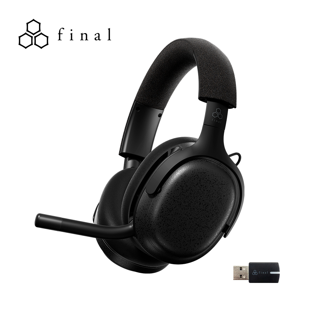 【Final VR3000 EX for Gaming｜3D 超廣域音場 x 超低延遲 USB 無線電競耳機】