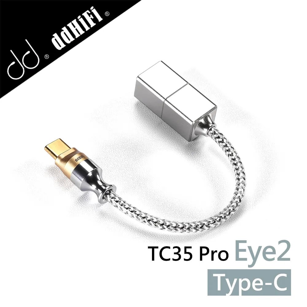 ddHiFi TC35 Pro(Eye2)3.5mm(母)轉Type-C(公)轉接線 純銀解碼線 USB DAC 小尾巴