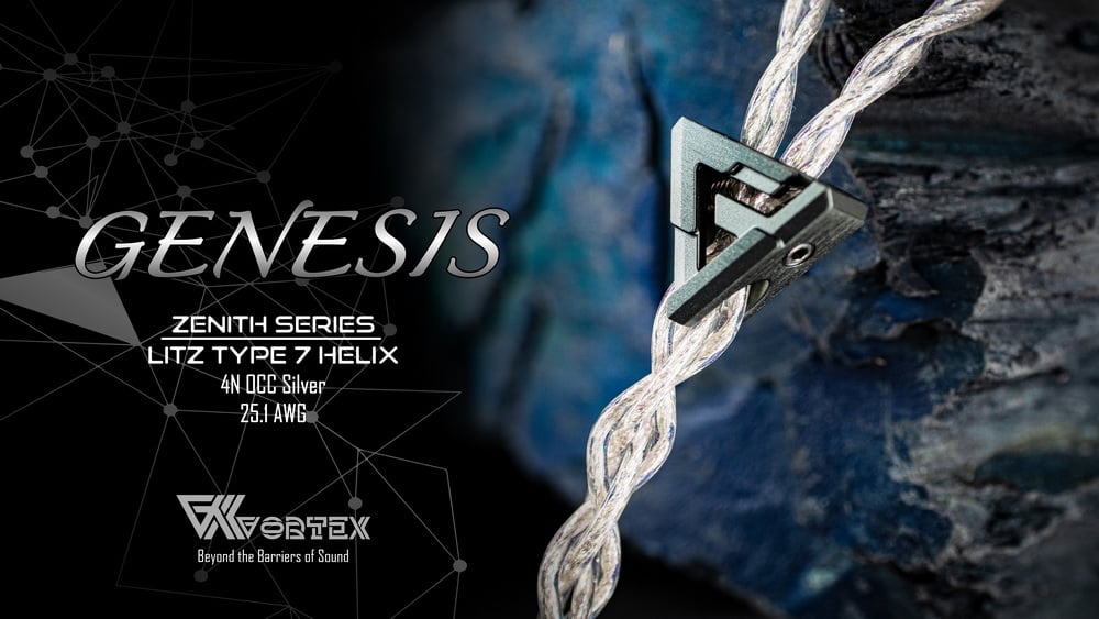 Vortex Cables「Zenith Series - Genesis 創世」 4N OCC純銀旗艦升級線｜讓聲音回到純淨、開闊與精準