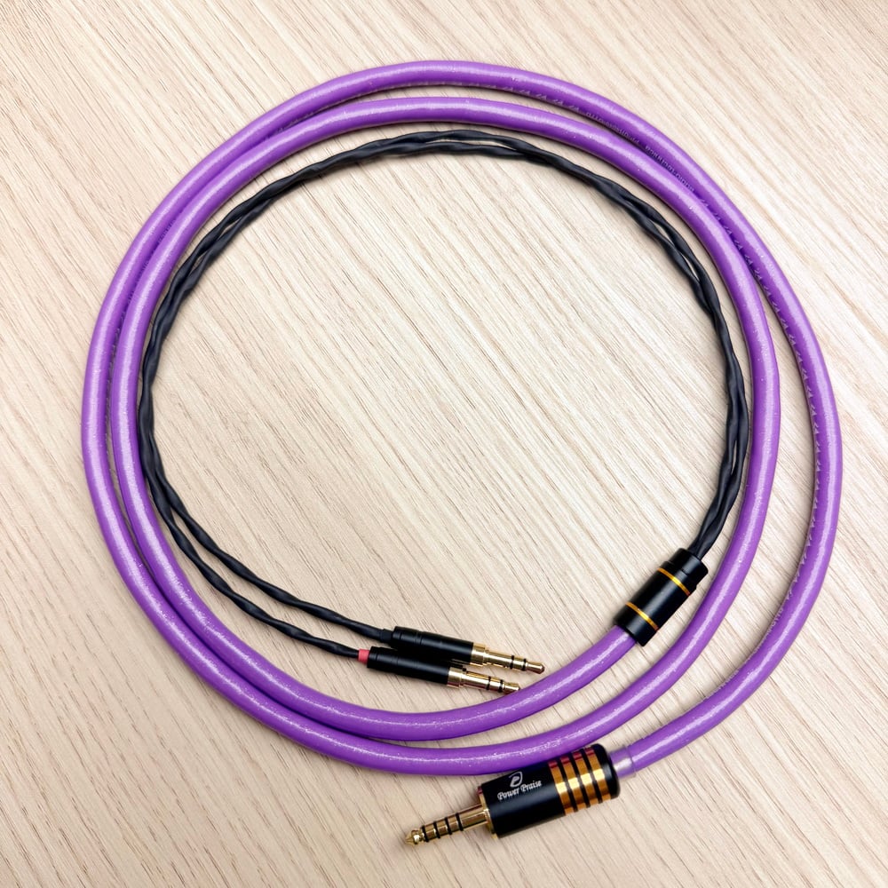 Power Praise 大力揚 × 鐵三角 CAB226 PP-UH4040-GT7D 3.5mm x 2 耳罩式耳機升級線｜單晶銅鍍銀混合導體