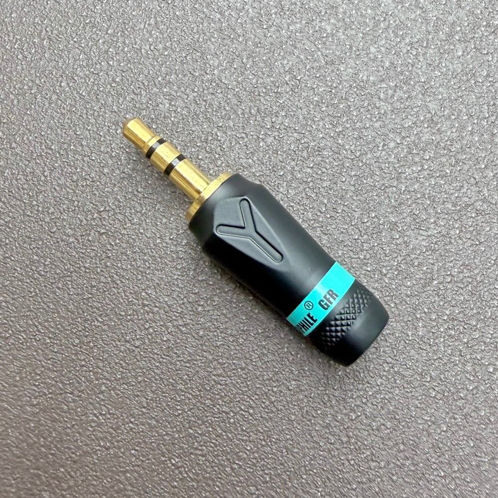 YARBO GY-3.5GB 3.5mm TRS 直式音訊焊接頭｜6mm 出線孔・DIY 線材製作