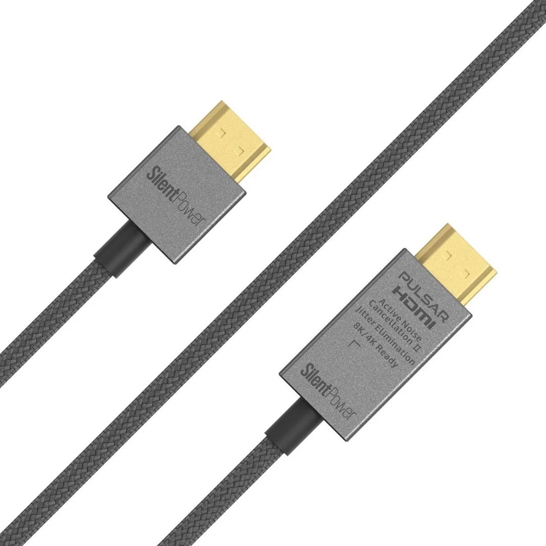 iFi SilentPower Pulsar HDMI 主動降噪HDMI線 2米長 ANC降噪電路｜讓影音訊號更乾淨，畫面與聲音更穩定