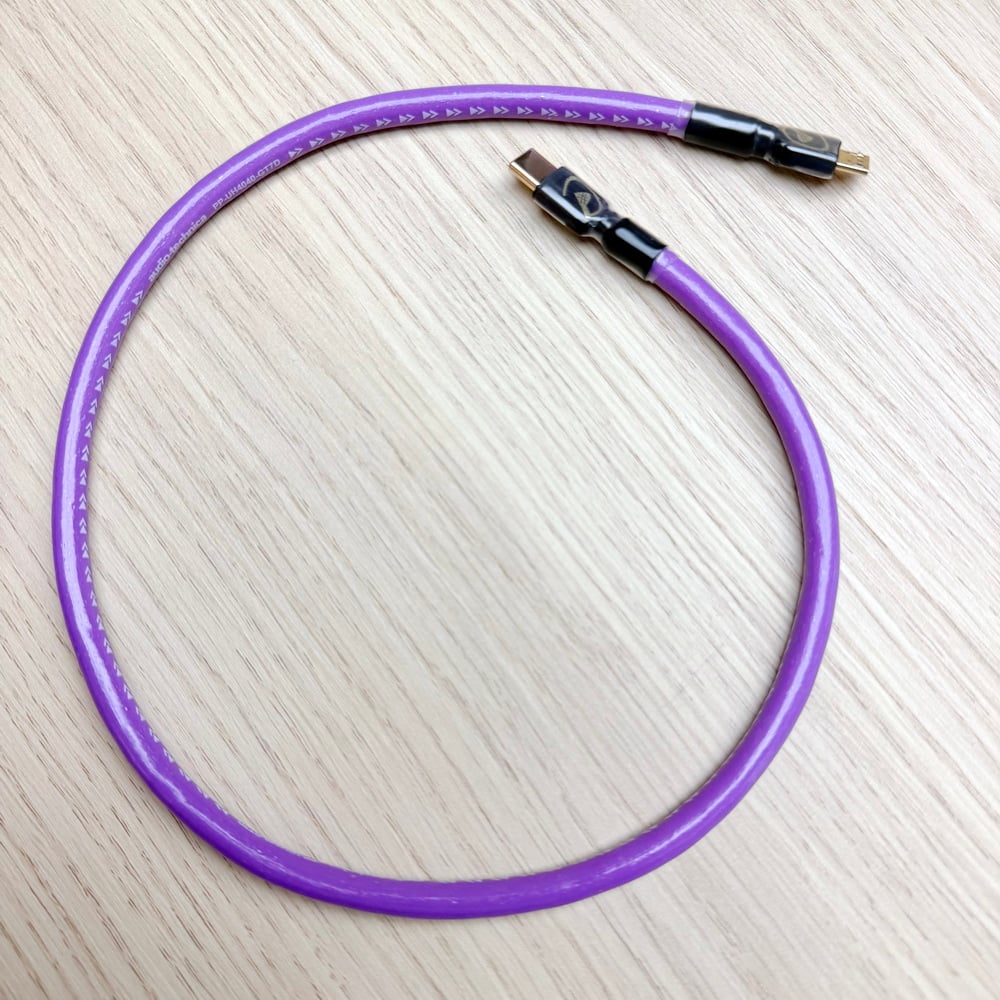 大力揚 × 日本鐵三角 DL088 PP-UH4040-GT7D Type-C 轉 Micro USB OTG 數位訊號線｜四芯混合導體結構 Mojo/hugo