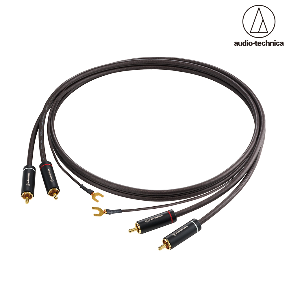 Audio-Technica 鐵三角 AT-TC300/1.2 黑膠唱盤 RCA訊號線 含接地線應用於黑膠與唱頭放大機連接