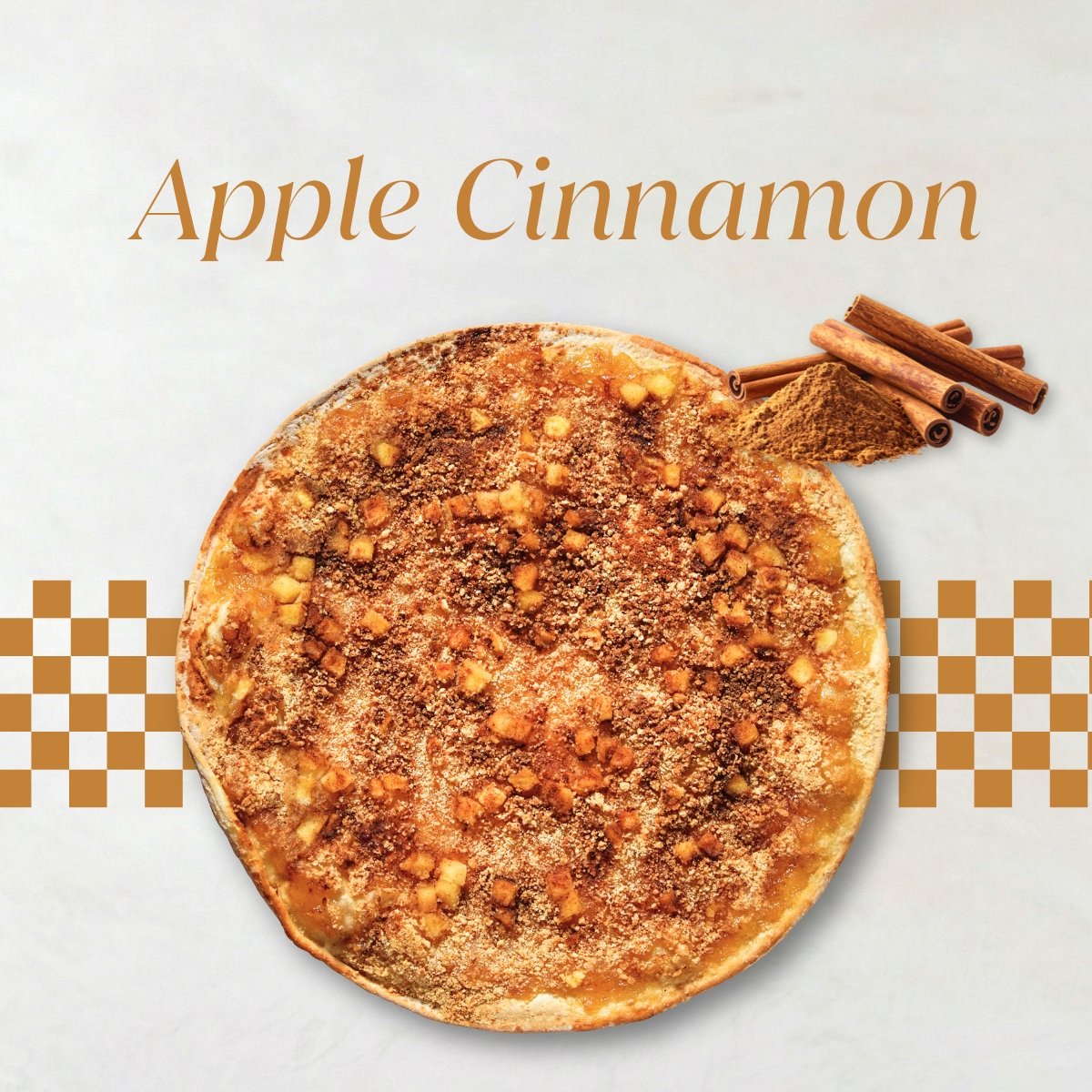 蘋果超派甜披薩 (奶素) (8吋) Apple Cinnamon Dessert