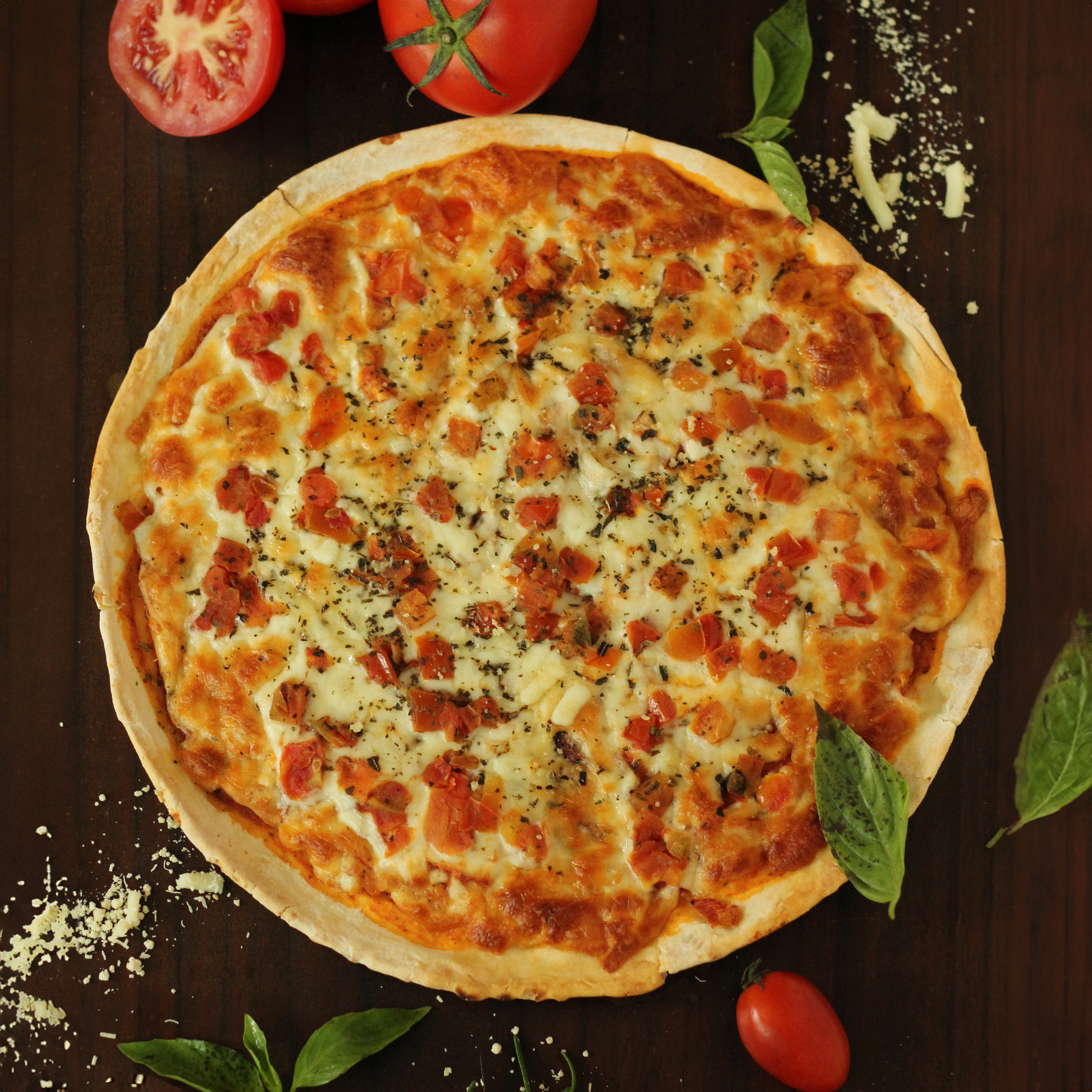 豪華瑪格麗特 (奶素)(11吋) Premium Margherita Pizza