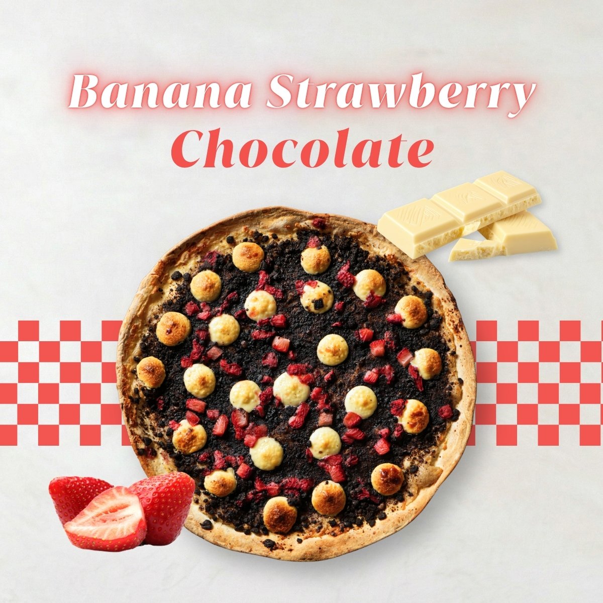 香蕉草莓巧克力 Banana Strawberry Chocolate  (奶素) (6吋)