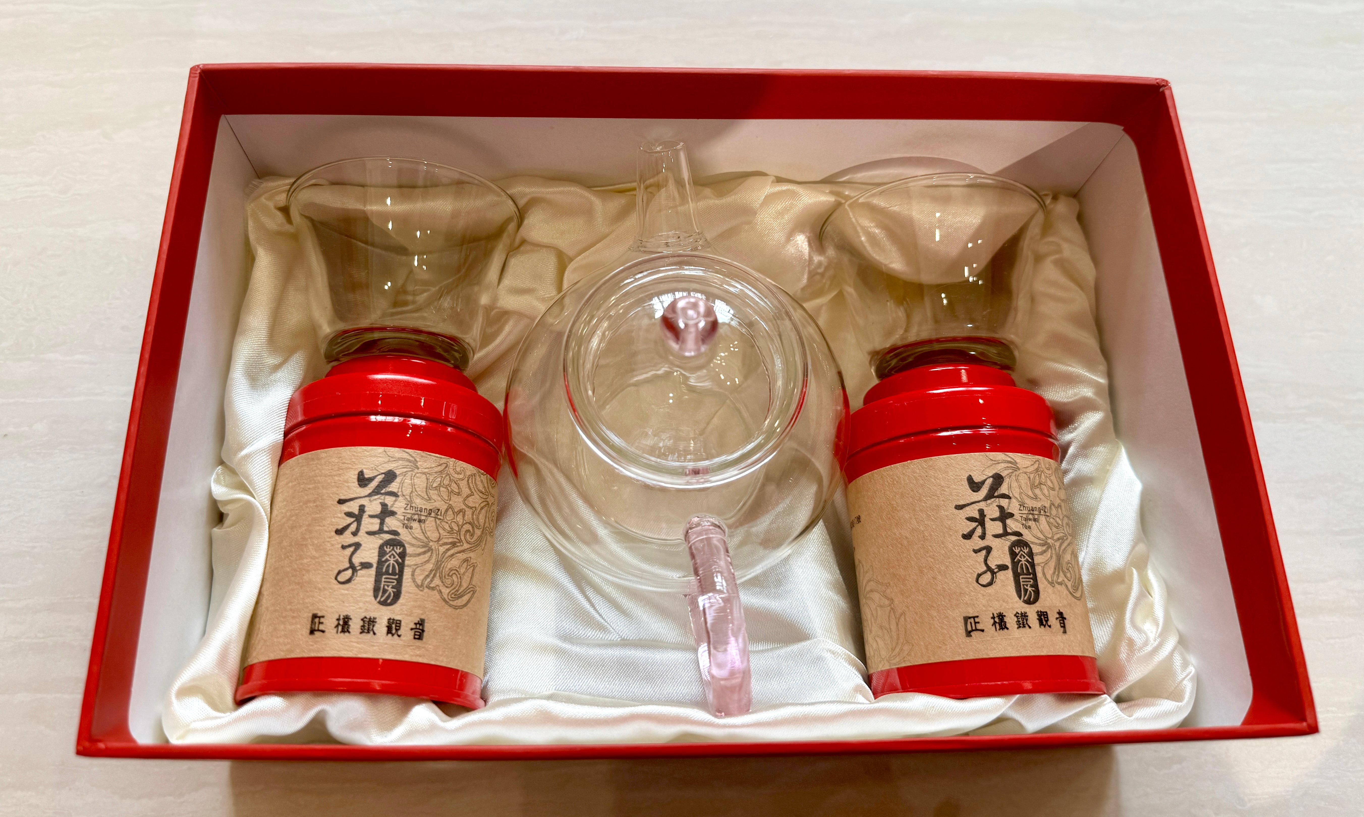 玻璃透明茶壺禮盒