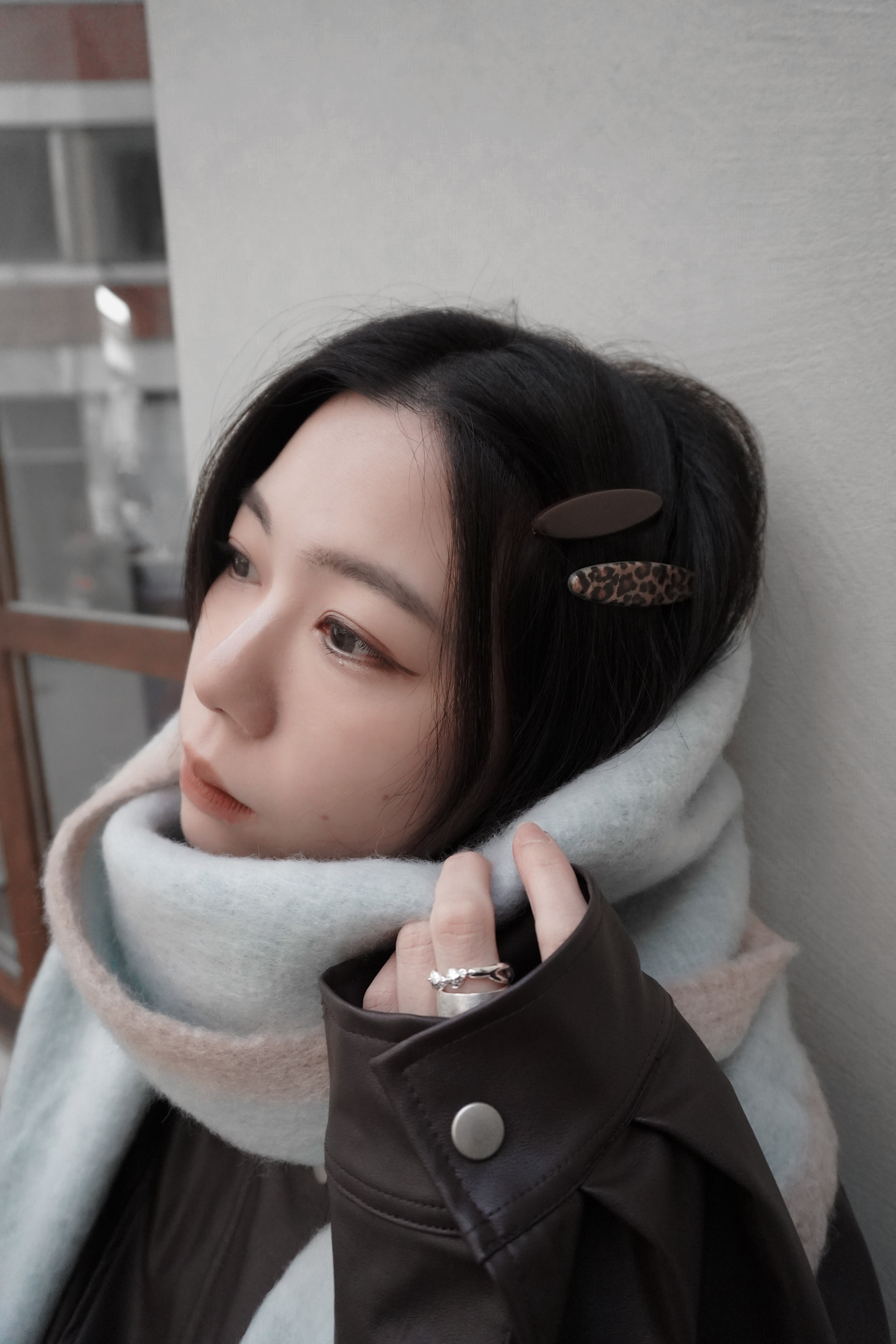 秋冬小姐姐豹紋髮夾組