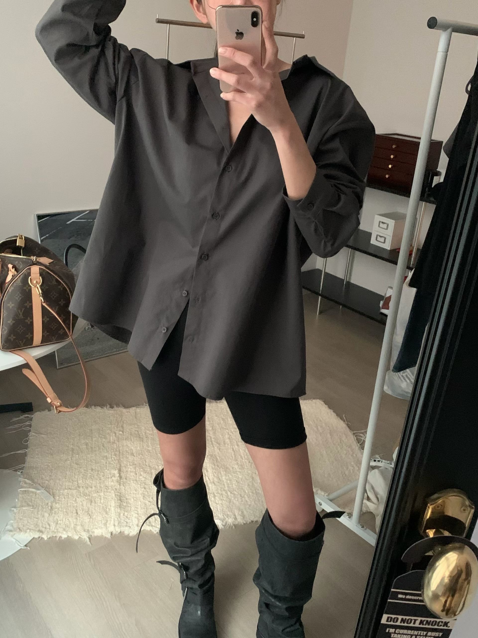 排扣兩穿小細節襯衫