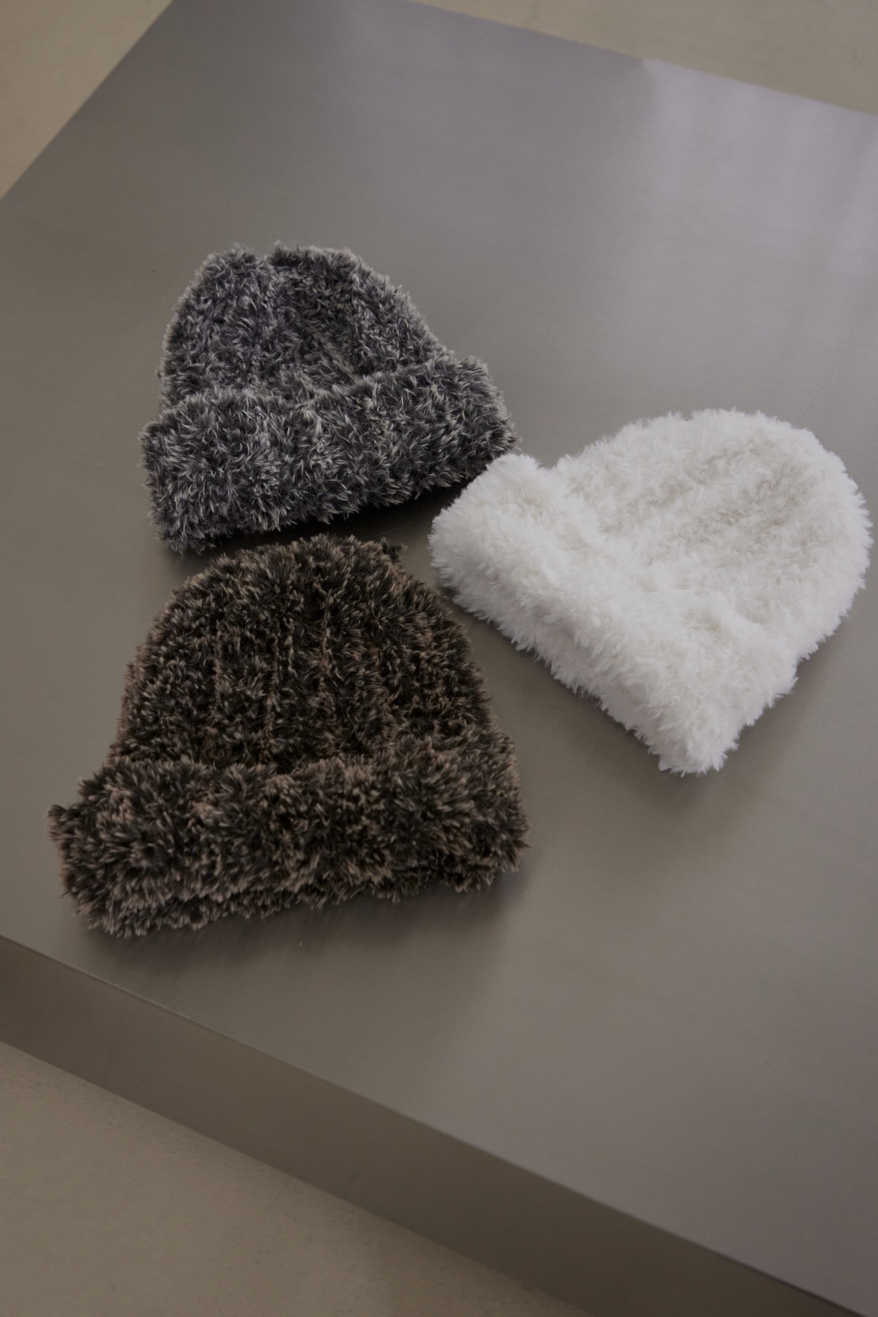 暖厚款柔毛2way小精靈帽