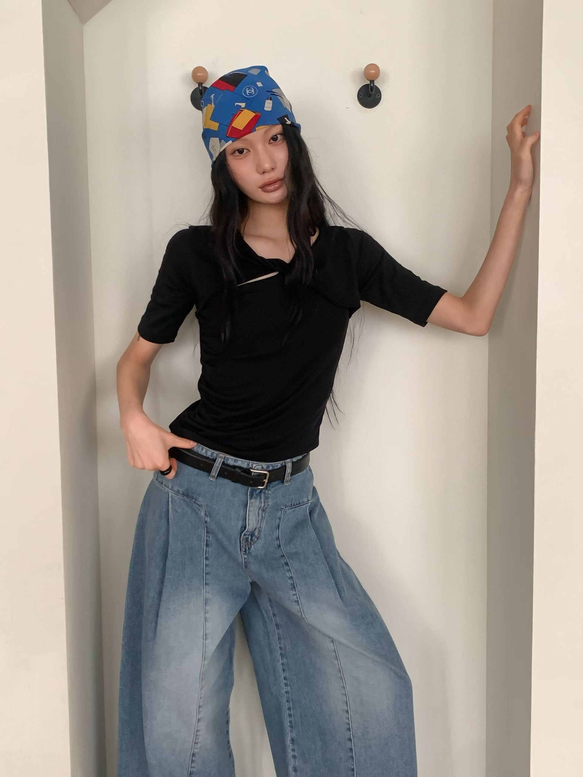 扭結設計舒服軟棉上衣