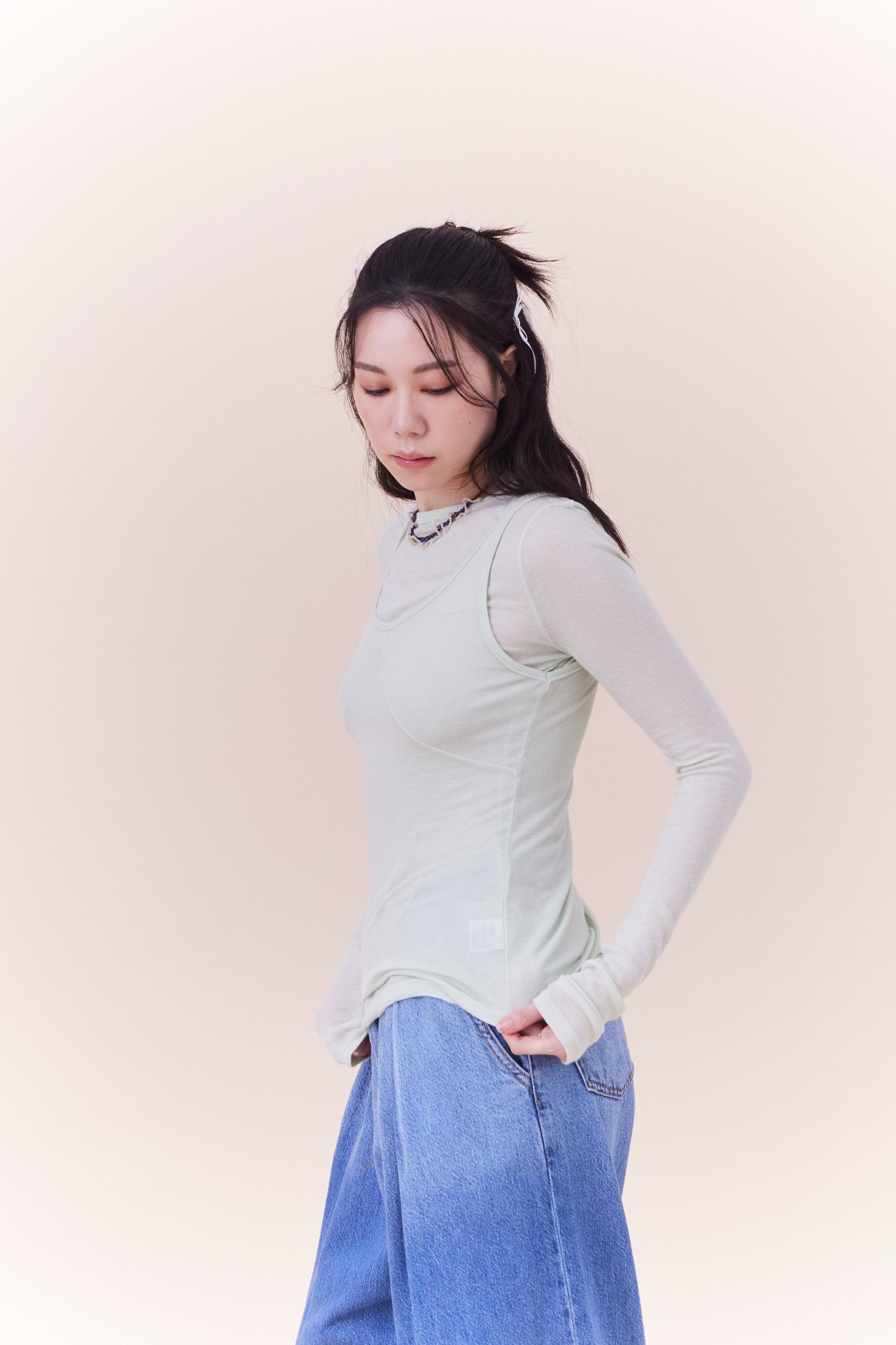 百搭柔棉兩件式背心上衣