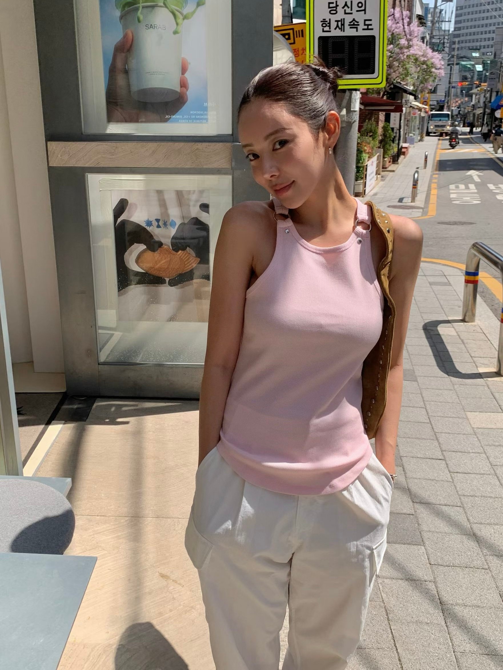 美式吊帶設計坦克背心