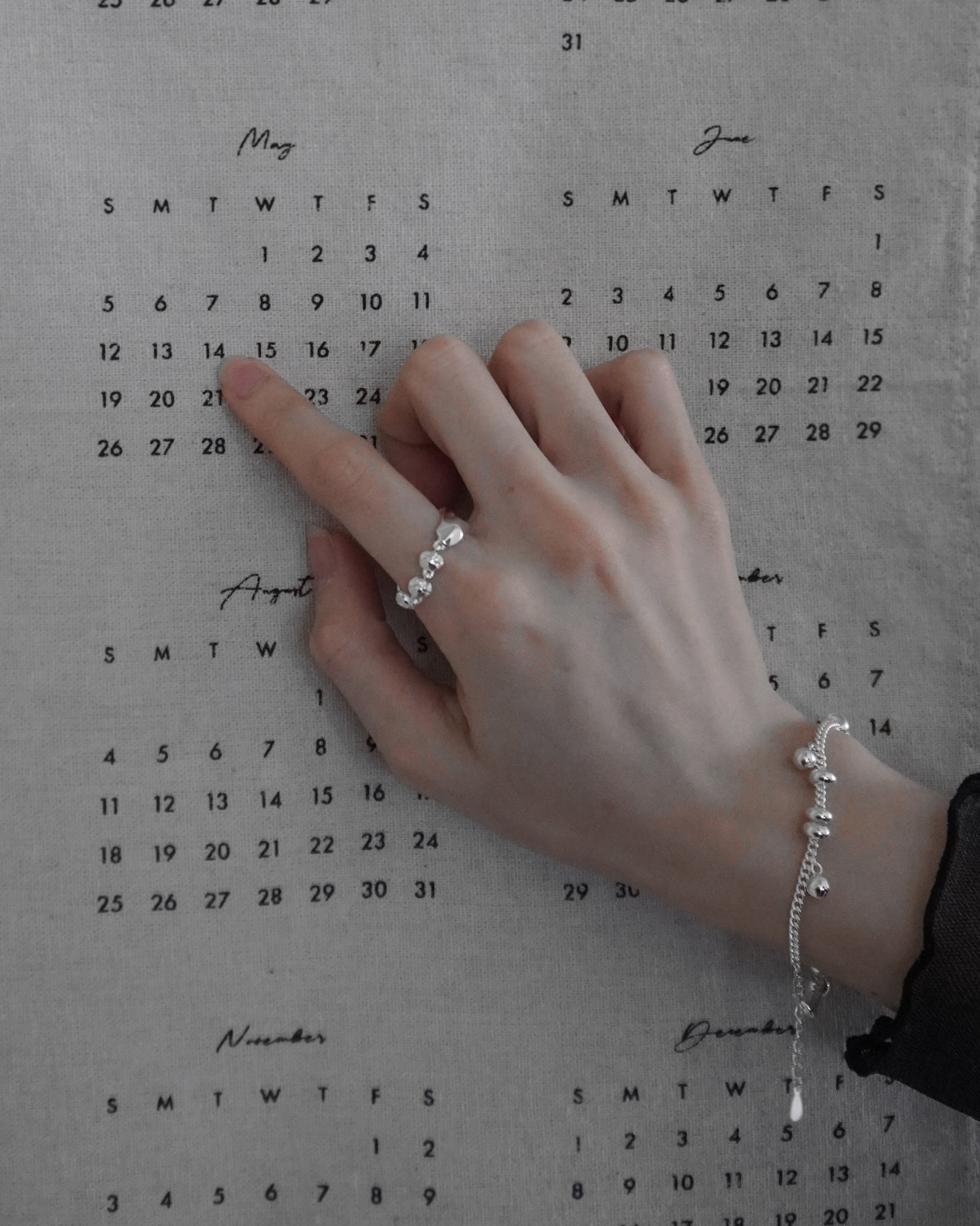 氣質小姐姐高級純銀鍊戒