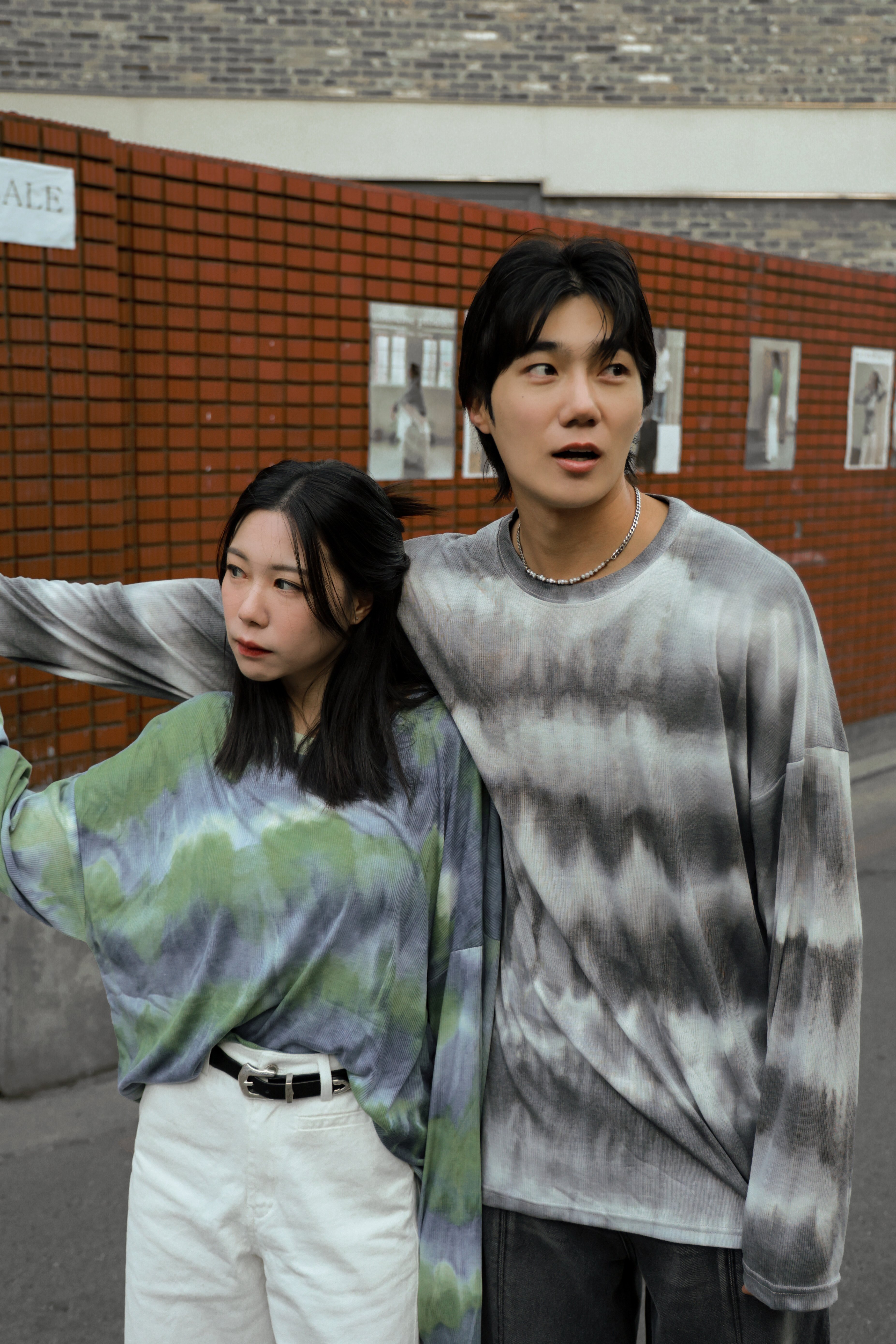 漸變色個性慵懶渲染上衣