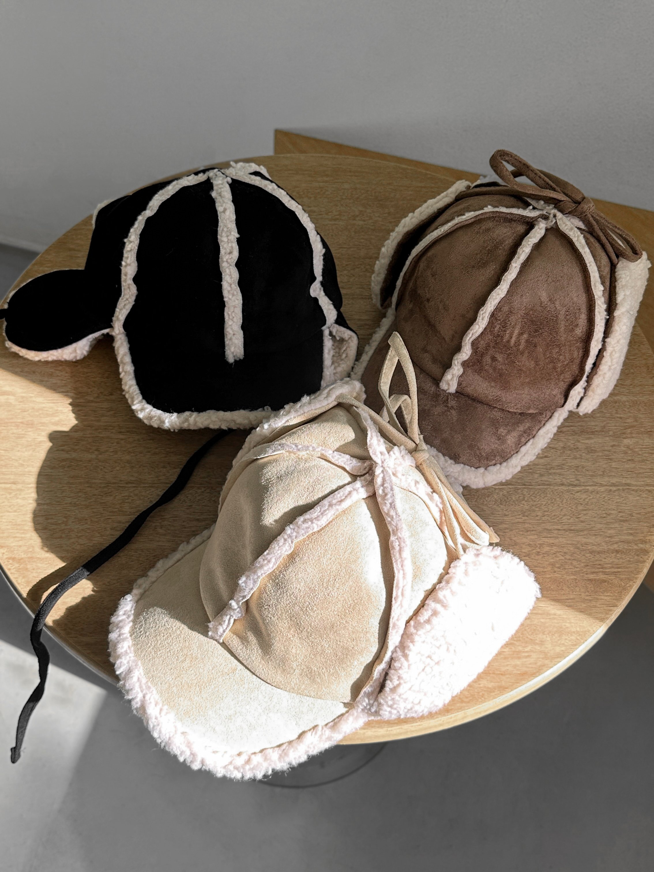 熱賣款QQ羊羔毛小臉飛行帽