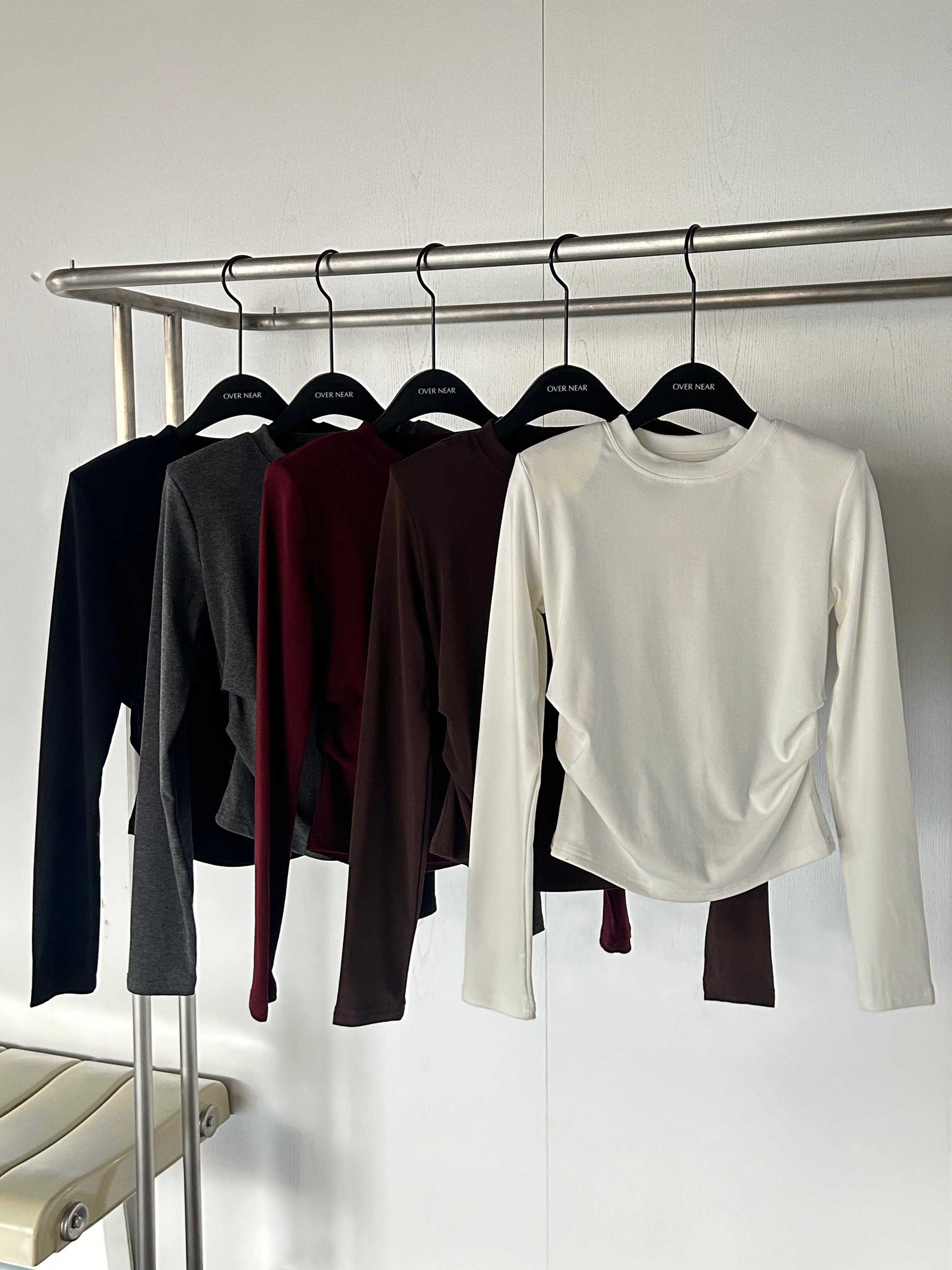 暖棉內磨毛抓皺設計上衣