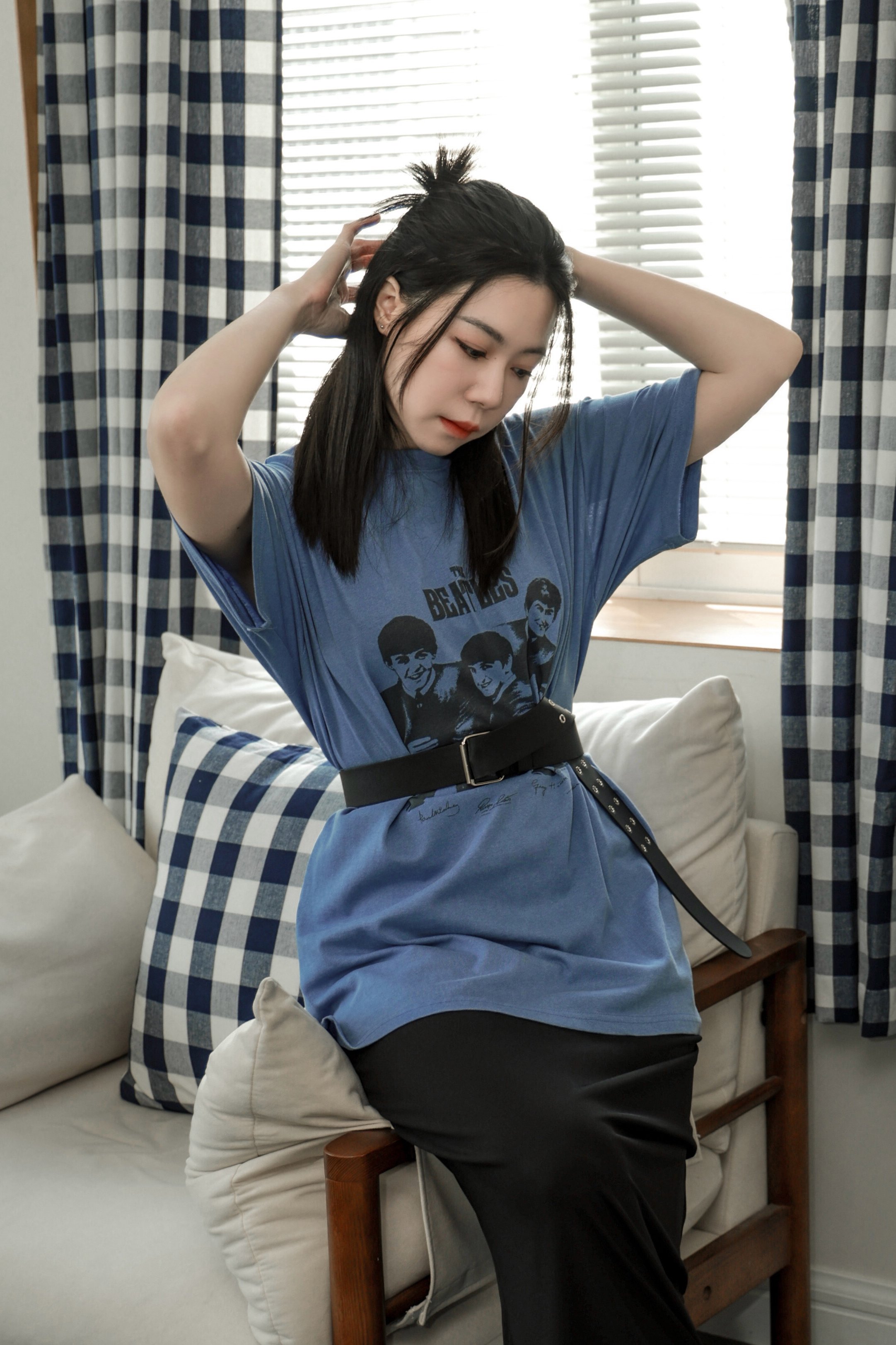 Beatles美式印圖寬版T恤