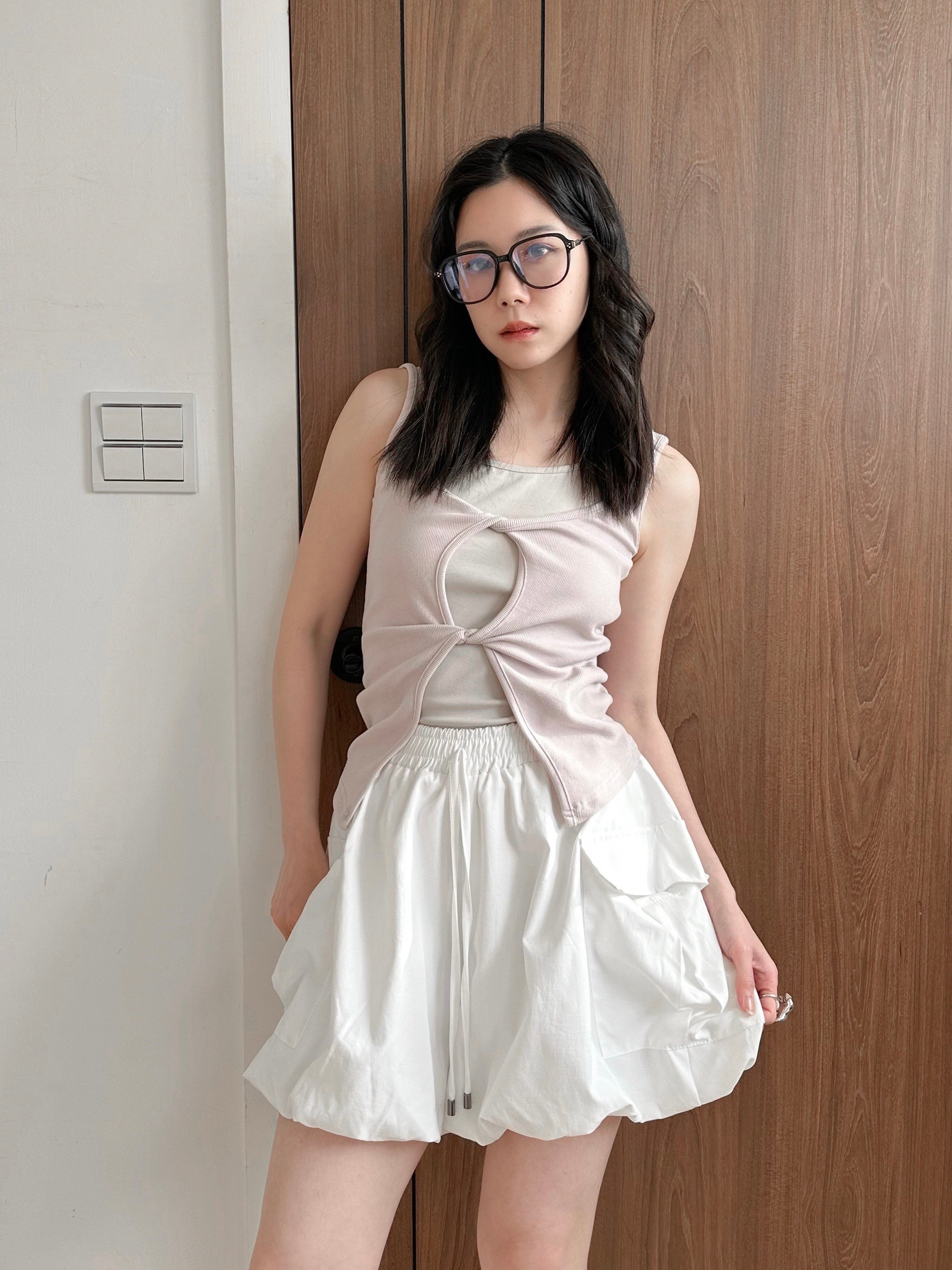 大口袋舒服氣球短褲