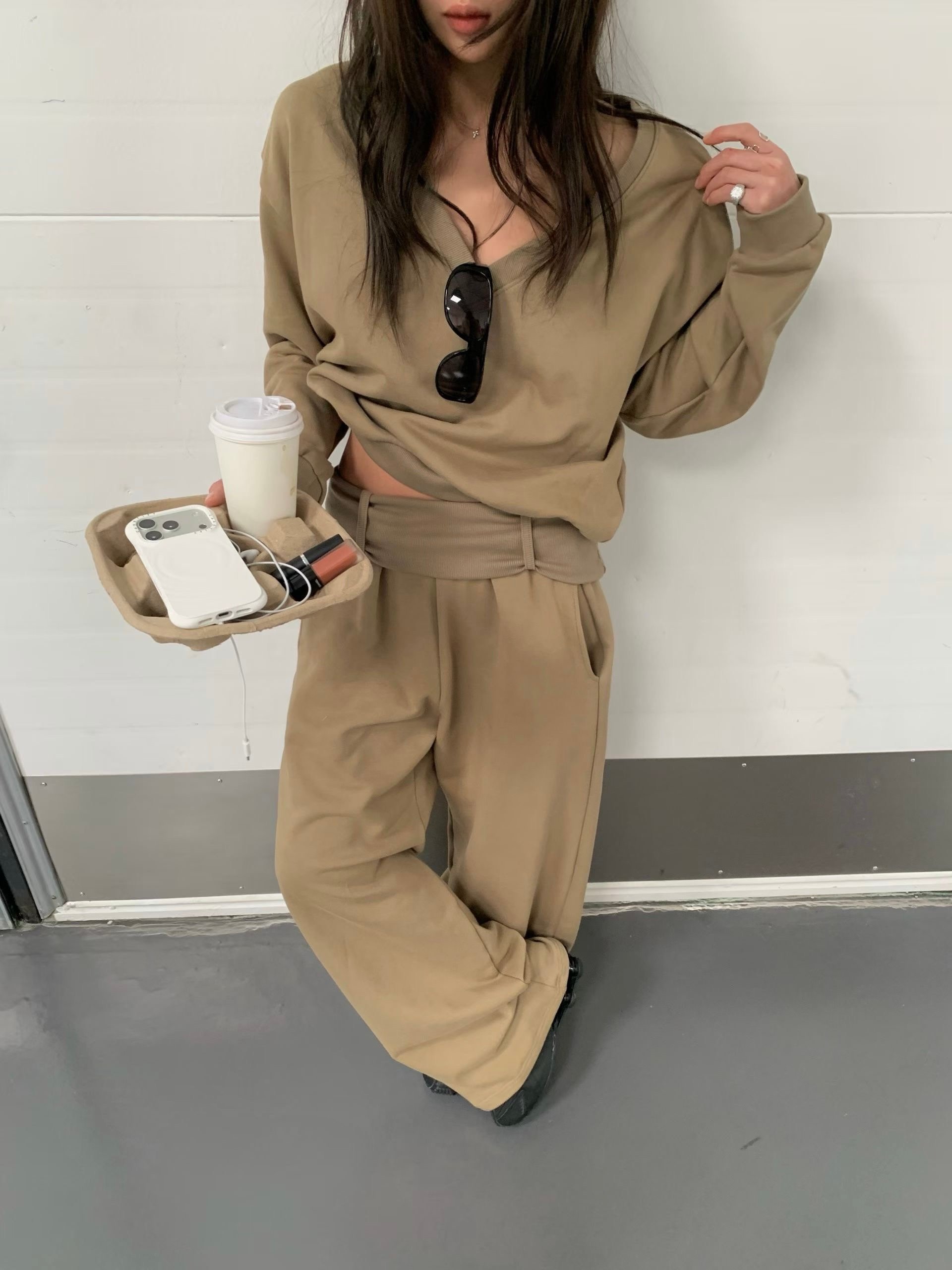 反折設計寬版休閒套裝