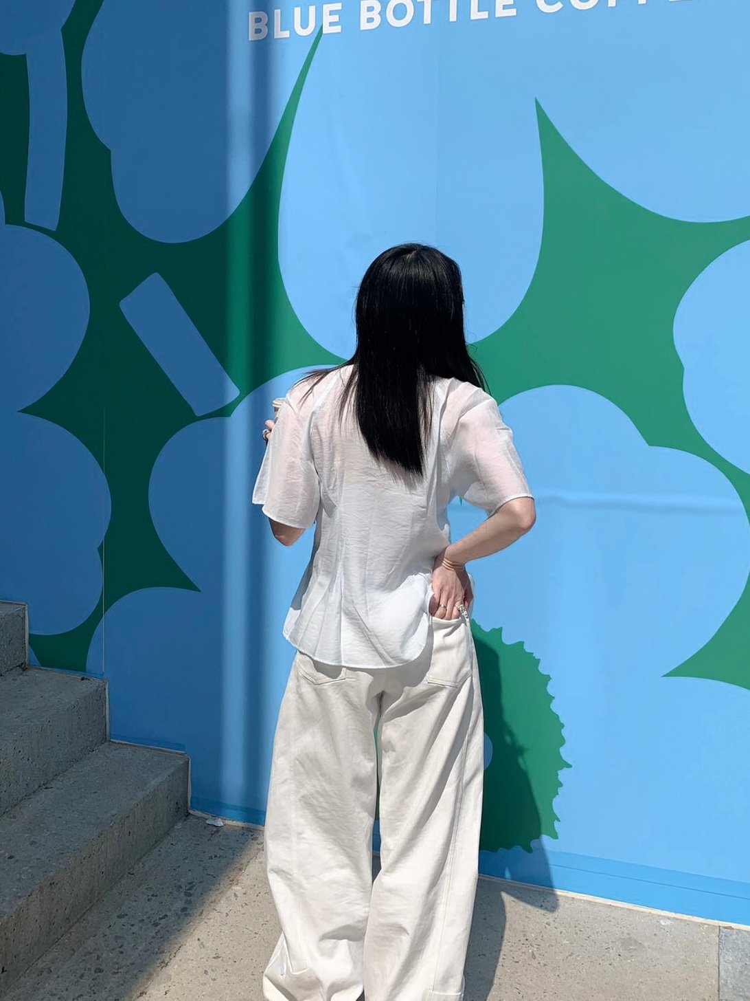 仙女光芒綁帶透透襯衫