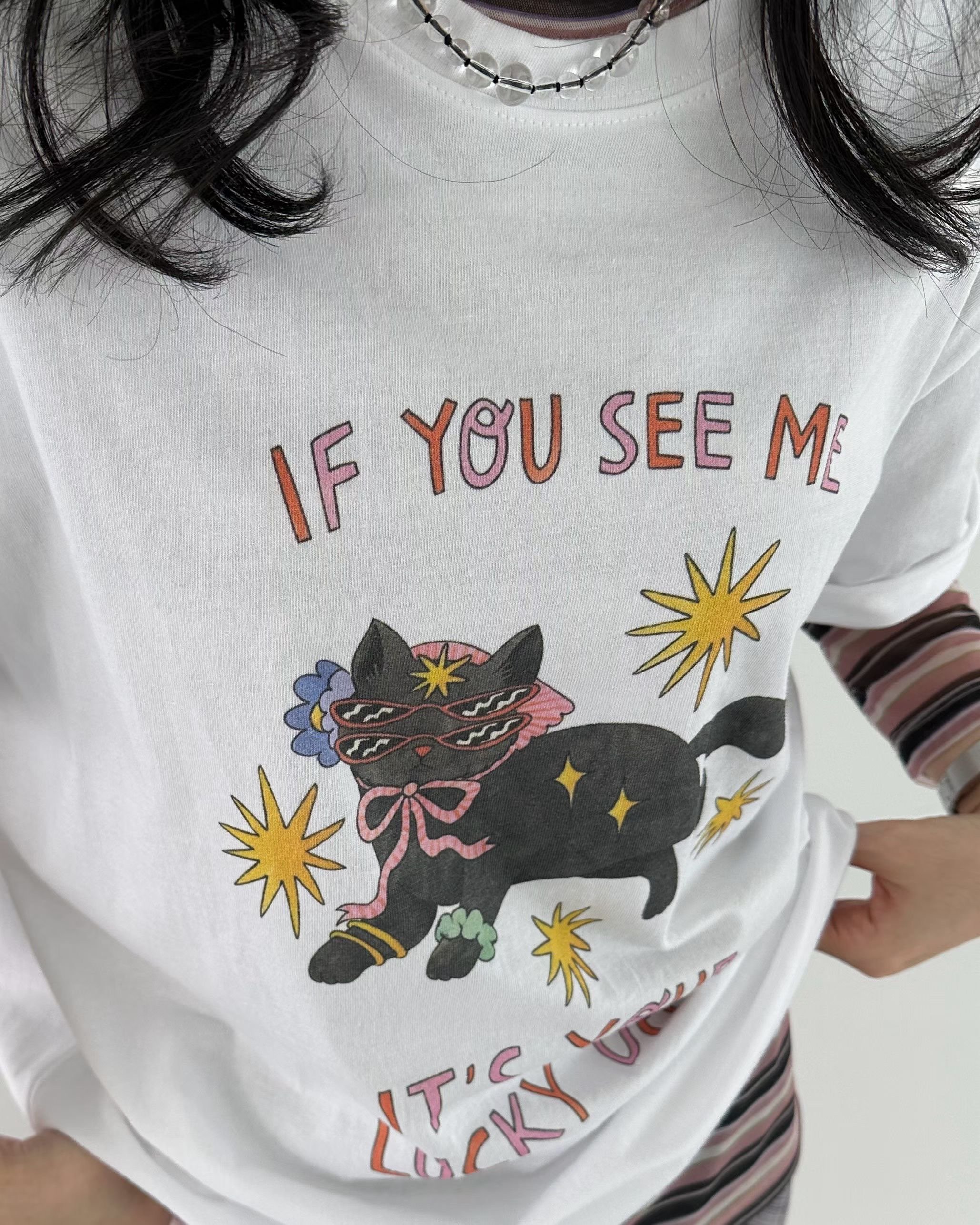 墨鏡喵咪巨可愛T恤