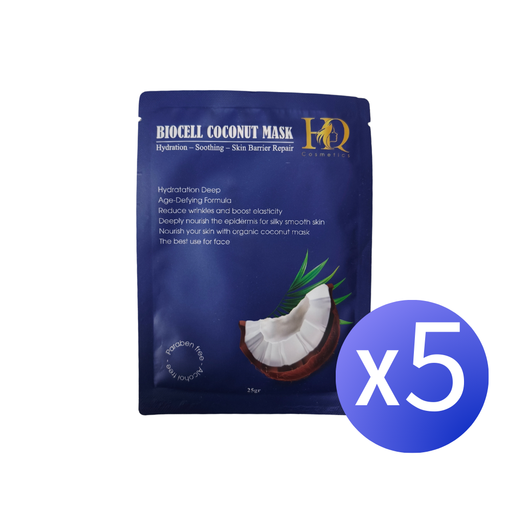 椰子纖維面膜5件組