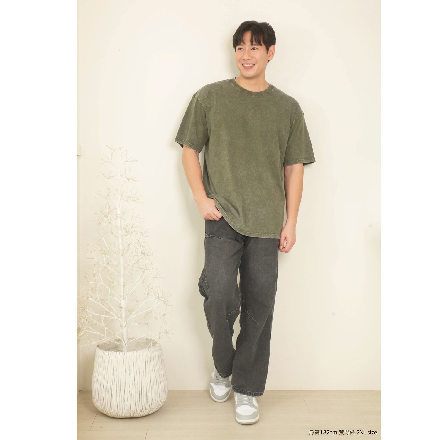 【重磅】235克7.oz重磅復古重磅寬版落肩水洗T恤