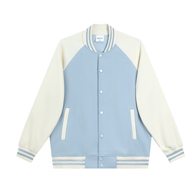 【外套】落肩立領撞色寬鬆 棒球服NY2788