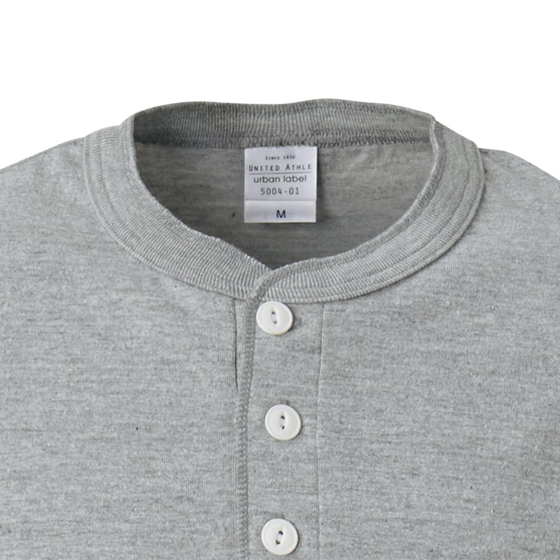 【純棉】United Athlte 3500401  5.6oz.  純棉亨利領T恤