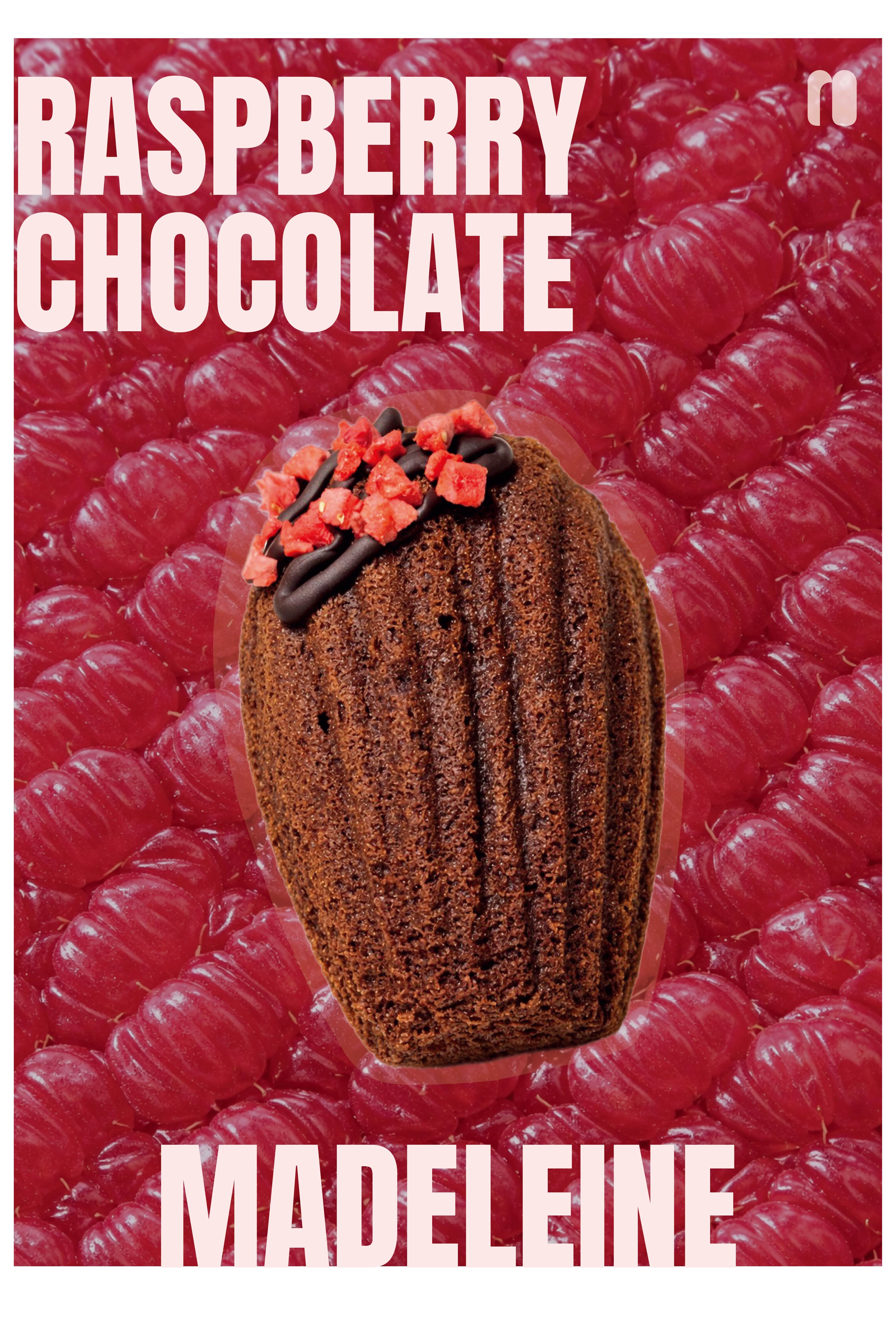 覆盆子可可瑪德蓮 Raspberry Chocolate madeleine