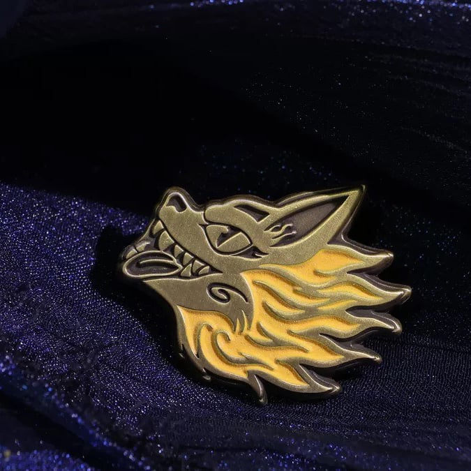 狩之助 黃夜光金屬徽章