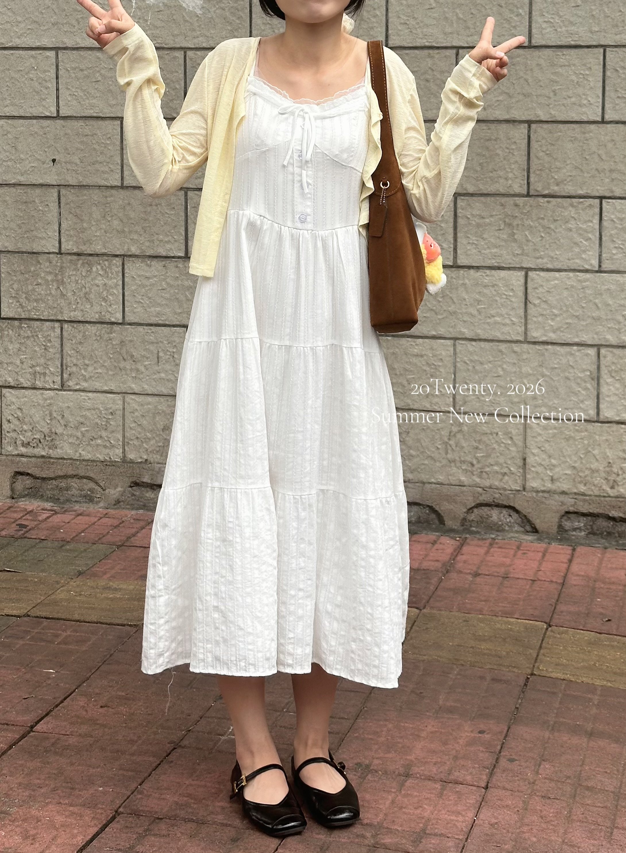 濟州歐膩吊帶長洋