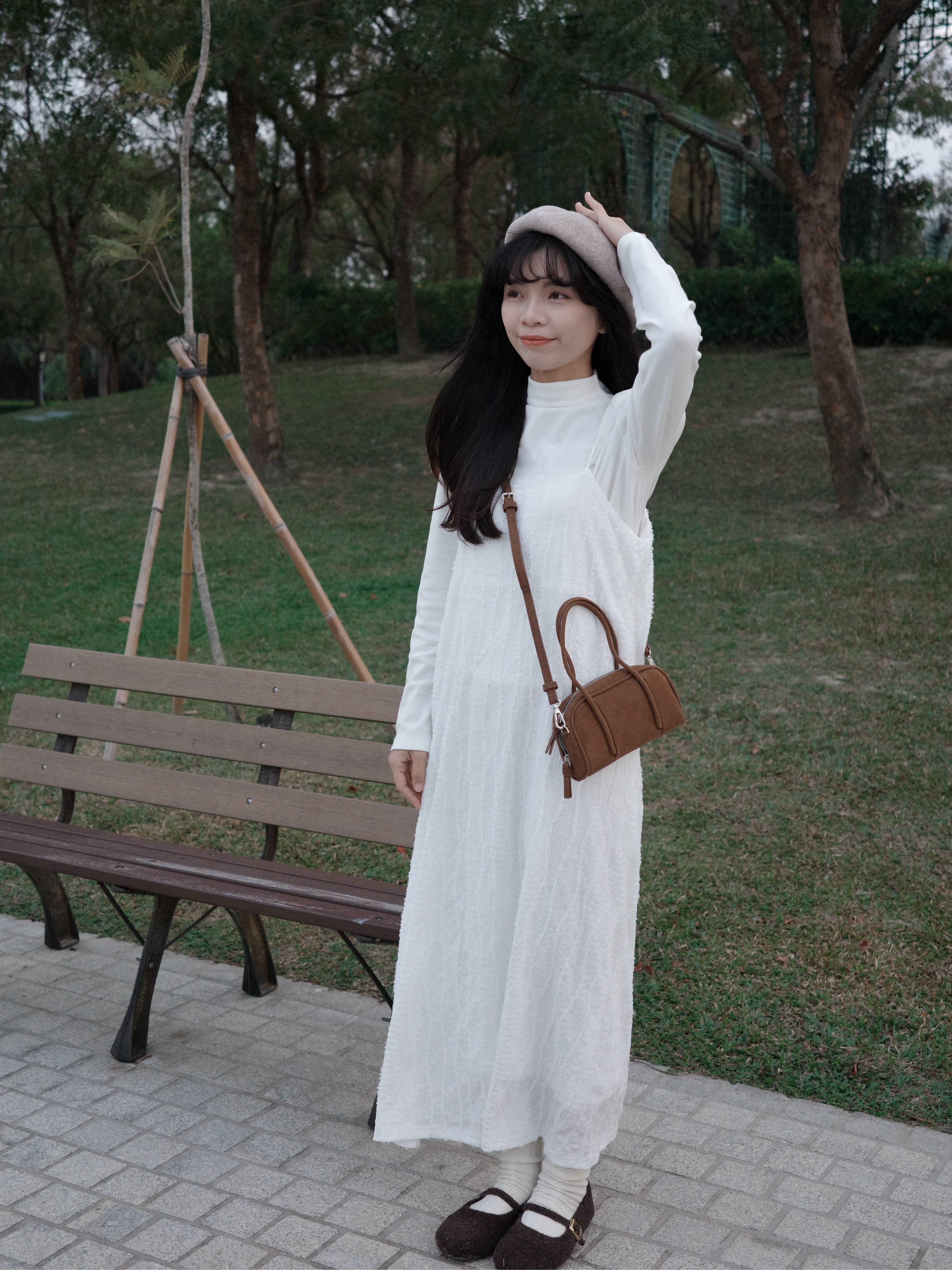 氣質歐尼吊帶長洋（肩帶可調）（2colors)