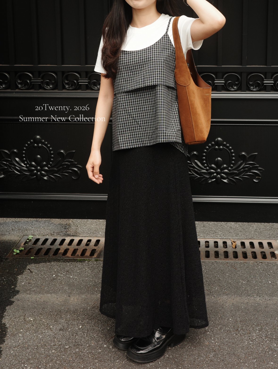 格紋套裝組合（三件套）