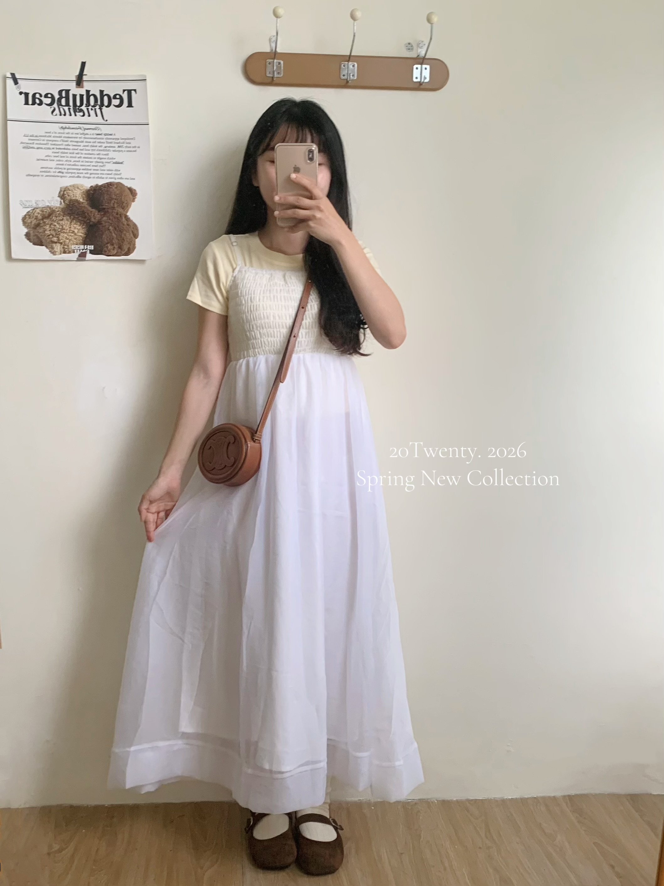 氣質澎澎吊帶長洋（1colors)