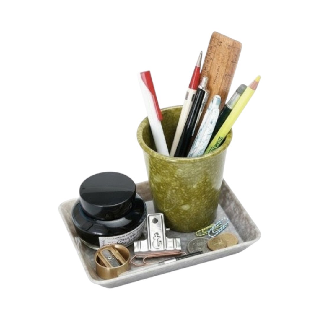 大理石紋可堆疊筆筒