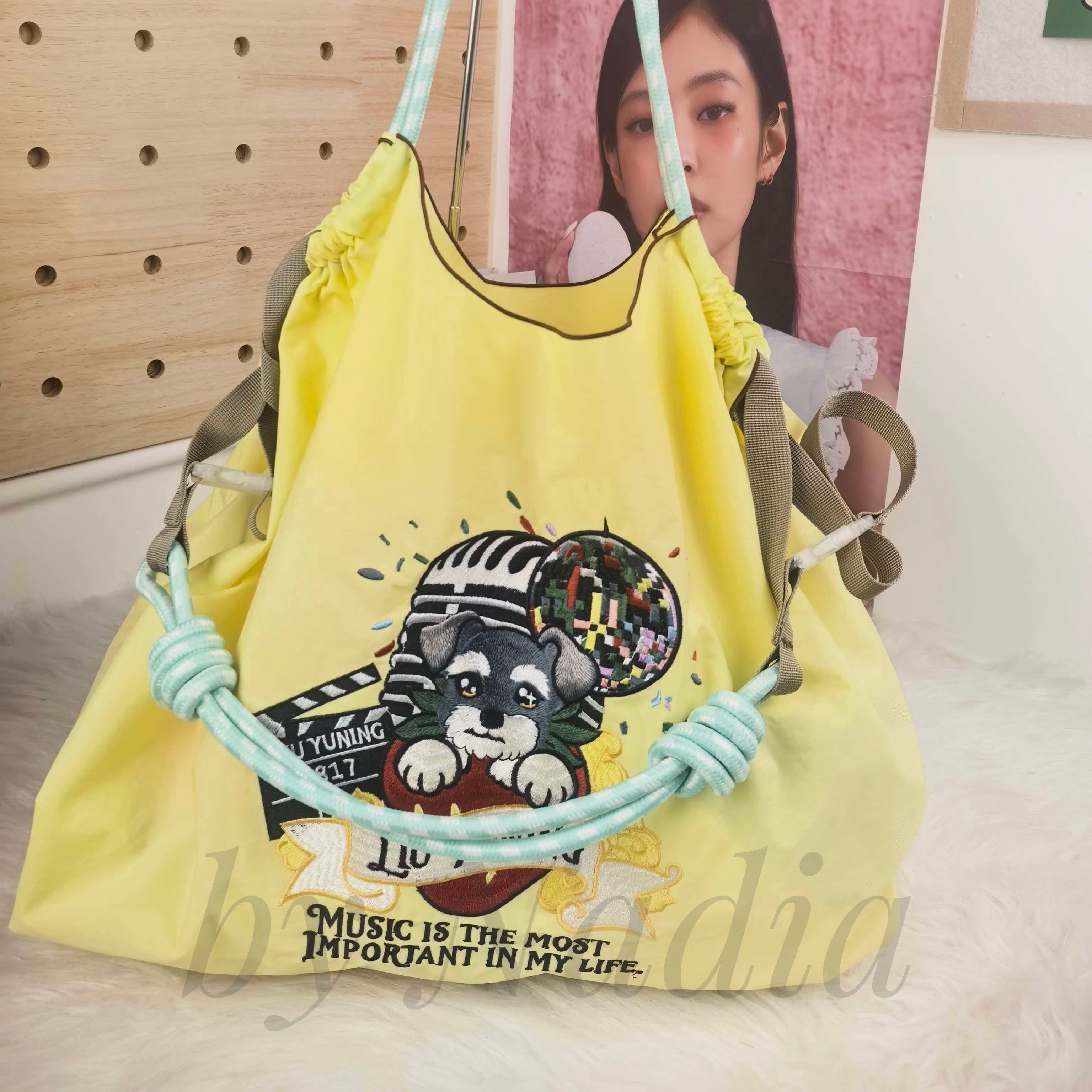 寧的夢想袋刺繡購物袋（大）