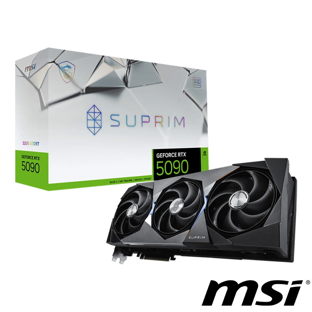 MSI 微星 GeForce RTX 5090 32G SUPRIM SOC 顯示卡