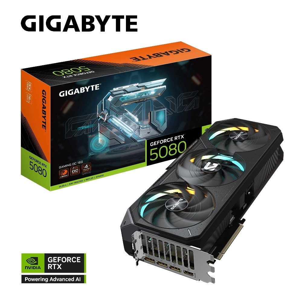 GIGABYTE 技嘉GeForce RTX 5080 GAMING OC 16G 顯示卡